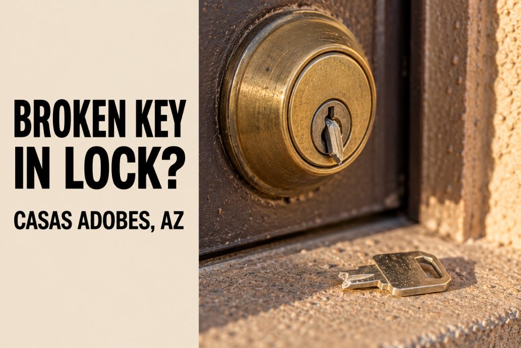 Broken Key in Lock in Casas Adobes
